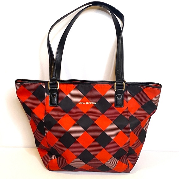 NWOT🖤Vera Bradley Ella Plaid Tote - Picture 14 of 14